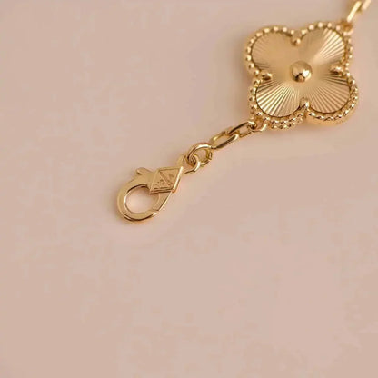 [baslovejewels]CLOVER 5 FLOWERS LASER BRACELET