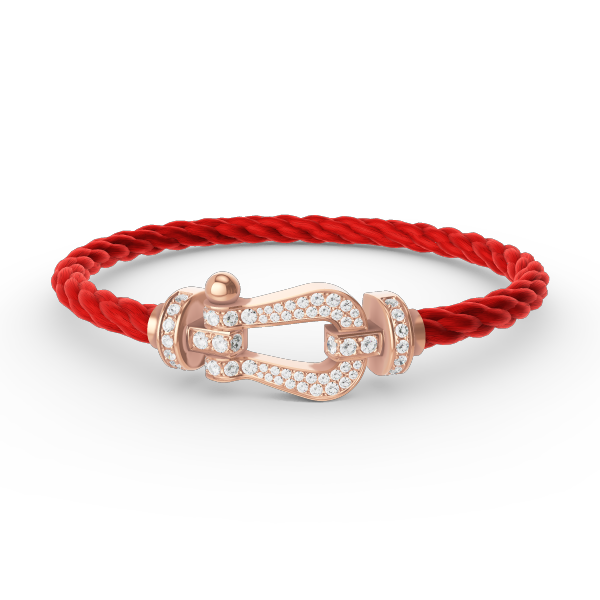 [baslovejewels]FORCE LARGE HORSESHOE FULL DIAMOND BRACELET ROSE GOLD