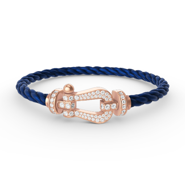 [baslovejewels]FORCE LARGE HORSESHOE FULL DIAMOND BRACELET ROSE GOLD