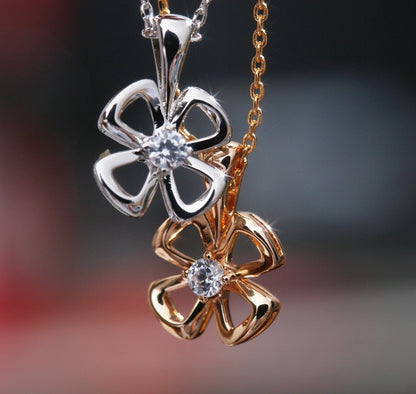 [baslovejewels]FIOREVER NECKLACE DIAMOND CENTER