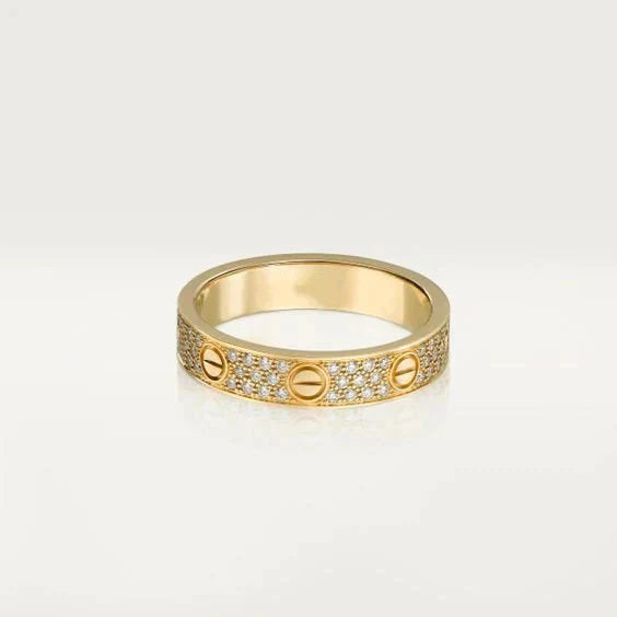 [baslovejewels]LOVE RING 3.6MM DIAMOND PAVED