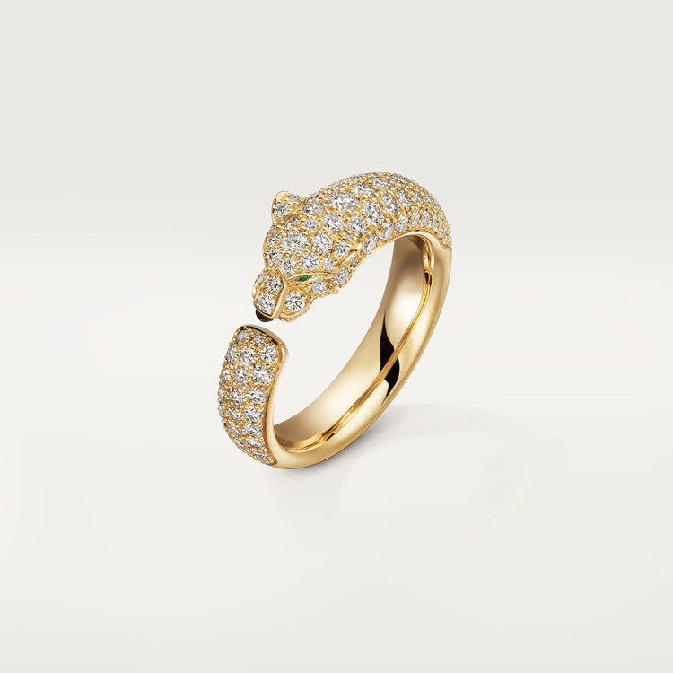 [baslovejewels]PANTHERE PINK GOLD DIAMOND RING