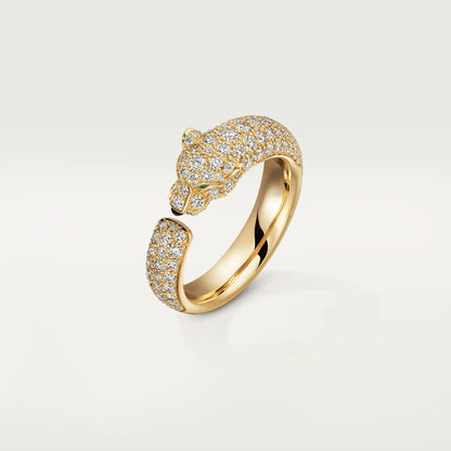 [baslovejewels]PANTHERE PINK GOLD DIAMOND RING